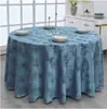 Toalha de mesa redonda para mesa de jantar espessada toalha de mesa redonda grande de hotel tecido toalha de mesa redonda para banquete de restaurante toalha de mesa de jantar de restaurante toalha de mesa de restaurante