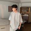Camiseta deportiva informal de manga corta de verano para hombre, nueva moda 2024, estilo coreano, holgada, a la moda