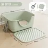 Caixa de Areia para Gatos Jumbo Semi-fechada Anti-respingo Super Grande Aprofundada Banheiro para Gatos Suprimentos para Pets Gato Fabricante Atacado
