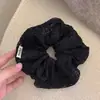 Scrunchie de Renda Francesa Vazado para Mulheres na Série de Cores Melard, Acessório de Cabelo de Tecido de Alta Qualidade para Rabos de Cavalo Altos