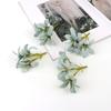 Nueva Simulación de Rocío Cabeza de Flor de Lirio de Tres Puntas DIY Pared de Flores para Boda Arreglo Floral Material Floral Decorativo Exportación Venta Caliente