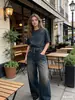 Marca Z Comercio Exterior Transfronterizo En Stock Estilo Europeo y Americano Ropa para Mujer 2026 Primavera Nueva Moda Jeans Holgados Forma de Barril Cintura Baja