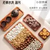 Bandeja de madera, tabla rectangular para bistec, tabla de cortar de madera maciza, plato para servir frutas, plato de madera ovalado para comida occidental, tabla para pizza