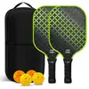 Entrega en stock de palas de pickleball para estudiantes escolares, palas de pickleball de entrenamiento para estudiantes de secundaria, palas de pickleball de fibra de vidrio