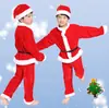 Disfraz de Navidad para niños y niñas, disfraz de Navidad para espectáculos, disfraz de Navidad para niños, disfraz de Navidad para espectáculos, conjunto de Papá Noel