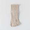 Calcetines de algodón de cinco dedos para primavera y verano, antibacterianos, desodorantes, para hombre, de tubo medio, absorbentes del sudor, transpirables, de color sólido, cortos, sin hueso