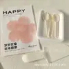 Set de Cubiertos para Pastel de Cumpleaños, Plato de Pulpa de Papel Espesa con Cuchillo y Tenedor, Set Combinado Desechable Espeso, Plato de Cena, Plato para Velas