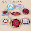 Nuevas pegatinas de resina para nevera de juego de comida, pegatinas magnéticas de maní gourmet y manitas de cerdo, pegatinas de decoración para el hogar, ventas directas de fábrica