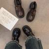 Mocasines Retro Británicos Mismo Estilo de Zhao Lusi para Mujer Nueva Moda Primavera y Otoño 2025 Súper Calientes Mary Jane Piel Pequeña