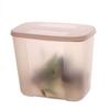Suministros para Tienda de Té con Leche Tarro Hermético de Plástico Caja para Polvo de Té con Leche Caja Cuadrada para Polvo de Fruta Tarro de Almacenamiento para Tienda de Té con Leche Barril Cuadrado para Frijoles