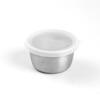 Taza para salsa de acero inoxidable 304 plato pequeño tapa transparente tomate ensalada sellado a prueba de fugas caja para conservar la frescura plato para mojar