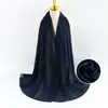 Lenço de chifon com pérolas transfronteiriço para mulheres, lenço bolha liso, lenço de cabeça versátil, atacado de fabricante malaio de lenços de seda