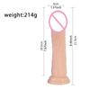 Jiuxi Color Transparente TPE Emulación 22cm Aparato Femenino Palo AV Comercio Exterior Amazon Suministros para Adultos
