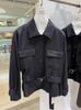 Chaqueta Corta de Lana Retro Relajada y Casual Estilo Workwear Saint*Lan Primavera Top de Alta Gama