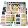 Pantalones Cortos de Graffiti Abstractos Creativos Estampado Digital 3D Sueltos Moda Casual Pantalones Comercio Transfronterizo Comercio Exterior Explosiones de Amazon