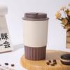 Caneca de Café da Moda, Copo de Água Simples de Aço Inoxidável, Conserva o Frio, Garrafa Térmica Octogonal Estilosa Portátil para Carro para Mulheres