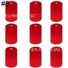 Etiqueta Cuadrada de Metal de 50 mm Placa de Identificación para Perro Etiqueta para Gato Etiqueta Rectangular de Aluminio Collar Colgante Joyería Colgante Colgante en Blanco