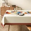 Mantel de Mesa de Comedor Retro Americano Nuevo 2025, Lujoso y de Gama Alta, Impermeable, Resistente al Aceite, Sin Lavado, Resistente al Calor, Protector de Mesa de Café