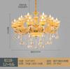 Lustre de Cristal de Jade Estilo Europeu Lâmpada de Sala de Estar de Jade Huanglong Nova Luxuosa e Grandiosa Iluminação de Quarto de Villa Sala de Jantar Móveis para Casa