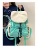 Bolso bandolera de diseño de almacenamiento en capas de color contrastante de tono tierra y tono frío, modelo para parejas, adecuado para ir al trabajo y acampar, bolso de hombro multipropósito