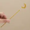 Novo Grampo de Cabelo de Liga Metálica Flor da Lua Estilo Chinês para Penteado Diário, Acessório de Cabelo para Mulheres, Ornamento de Cabelo para Hanfu Cheongsam