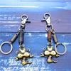 Creativo Nuevo Estilo Dragón 12 Zodíaco Hecho a Mano Retro Cuero de Vaca Aleación Bronce Antiguo Llavero Creativo Personalizado