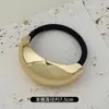 Elástico de Cabelo de Alta Qualidade Novo Elástico de Metal para Cabelo para Mulheres 2025 Novo Acessório de Cabeça com Fivela para Rabo de Cavalo Baixo Acessórios de Cabelo Elástico Fixo Oval