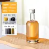 Botella de Vodka, Botella de Licor Vacía, Botella de Vino de Alta Gama, Vino de Frutas Casero, Botella Dispensadora Engrosada, Botella de Vidrio Transparente para Bebidas