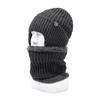 Gorro de punto con copos de nieve, gorro de invierno para hombres de mediana edad y mayores, cálido, con protección para los oídos, grueso, de lana resistente al frío.