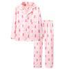 Pijamas de solapa para niños, primavera y otoño, algodón, ropa de casa para niñas, traje para bebé niña, pijamas para padres e hijos, madre e hija