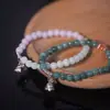 Muestra de Pulsera de Jade Liquidación Pulsera de Bolas de Colores Diversas Bolas de Jade Natural Pulsera Transparente como el Hielo Regalo de Cumpleaños