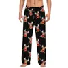 Pantalones de pijama de algodón imitación con estampado 3D, europeos y americanos, transfronterizos, casuales para el hogar, para hombre y mujer, con cordón, bolsillo lateral con solapa, pantalones para el hogar, pantalones