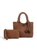 Bolso Tejido de Cesta Retro Estilo Coreano para Mujer, Bolso de Mano Sencillo y Versátil, Bolso Tote de Hombro Cruzado de Moda