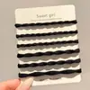 Diadema elástica negra para mujer, no estrangula el cabello, no deja marcas, alta elasticidad, duradera, adecuada para coletas altas, scrunchie