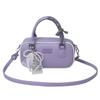 2025 Primavera y Verano Nuevo Estilo Simple Dulce Bolso de Boliche Portátil Casual Combinable Estilo Occidental de Alta Gama Bolso Mensajero para Mujer