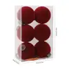 Conjunto de Bolas de Natal Aveludadas Mais Vendido da Amazon Decorações Bolas Decorativas para Árvore de Natal para Hotéis e Shoppings