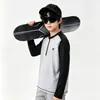 Traje deportivo infantil con forro de forro polar para correr y entrenamiento físico, que absorbe la humedad y el sudor, adecuado para niños y niñas, ropa para baloncesto, fútbol y ciclismo