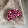 Diseño de Pasador de Acetato con Estampado de Leopardo Rosa Estilo Coreano, Pinza de Tiburón, Pinza de Lujo Accesible, Tocados y Accesorios para el Cabello de Gama Alta