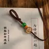 Llavero Semi-Terminado de Cuerda Tejida a Mano Accesorios para DIY, Colgante de Joyería de Cuerda Trenzada Estilo Retro Chino, Artesanías Estilo Tíbet