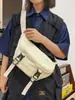 Nueva bolsa de pecho personalizable con cerradura para hombres y mujeres, bolsa pequeña de hombro de lona casual deportiva, mochila de un solo hombro moderna y genial para ciclismo al aire libre