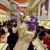 Llavero para Hacerse Rico Rápidamente, Colgante Pequeño de Caballo Dorado, Colgante para Bolso, Pequeños Regalos Prácticos para Promociones de Transmisiones en Vivo Corporativas, Al Por Mayor