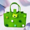 Bolsa de Fieltro Hecha a Medida de Dibujos Animados con Pompones, Bolso de Mano de Fieltro, Bolsa de Regalo, Boda, Primer Cumpleaños, Regalo para Bebé, Bolsa Pequeña
