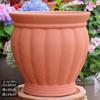 Maceta de terracota transpirable sin esmaltar color rojo buganvilia maceta grande de barro sin esmaltar rosa maceta de cerámica de tubo alto maceta para suculentas y pilas viejas