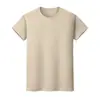 Camiseta 100% Algodão com Logo Personalizado, Gola Redonda Elegante de Manga Curta para Trabalho, Camisetas Culturais para Publicidade em Grupo, Roupas de Trabalho, Bordado e Estampagem