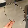 Tiara Fina Preta de Cristal Sintético, Grampo de Cabelo Simples e Elegante, de Alta Qualidade e Versátil, Tiara Retrô para Sair