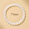Pulsera Popular Natural de Bodhi Cuentas Barril Cuentas Manzana Corte Recto Círculo Único Juguete de Cuentas de Raíz de Bodhi Blanco Cuentas de Buda