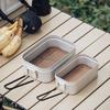Tabla de cortar de nogal estilo japonés Mini Tabla de cortar para frutas de viaje Picnic Portátil Madera Doble cara Tabla de cortar para acampar al aire libre