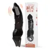 Preservativo de Cristal Vibratório Preto Transparente para Homens, Preservativo Dente de Lobo, Brinquedos Sexuais para Casais Atacado