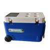 Refrigerador portátil de 60L con panel solar, interfaz USB, recargable para exteriores, para acampar, refrigerador de coche de gran tamaño.