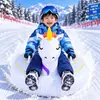 Flotador Inflable de Esquí de Unicornio para Niños, Asiento Espesado de PVC para Esquiar en la Nieve, Tubo de Esquí para Jugar en la Nieve al Aire Libre en Invierno